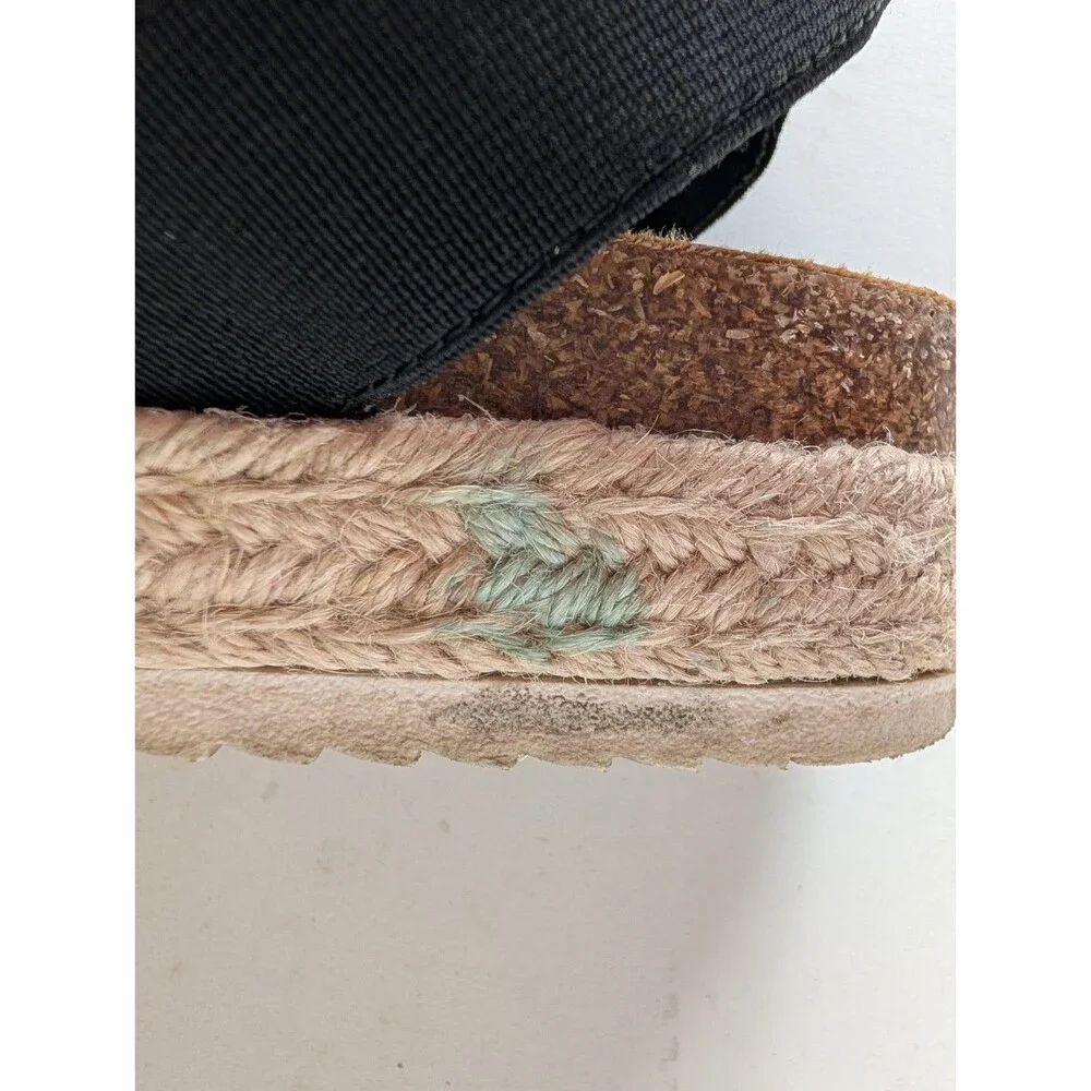 Girl's Steve Madden Kids' Jkimmie Black Platform Sandal Espadrille Summer Size 3